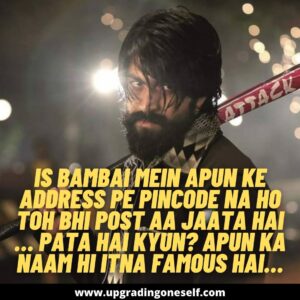 yash kgf quotes