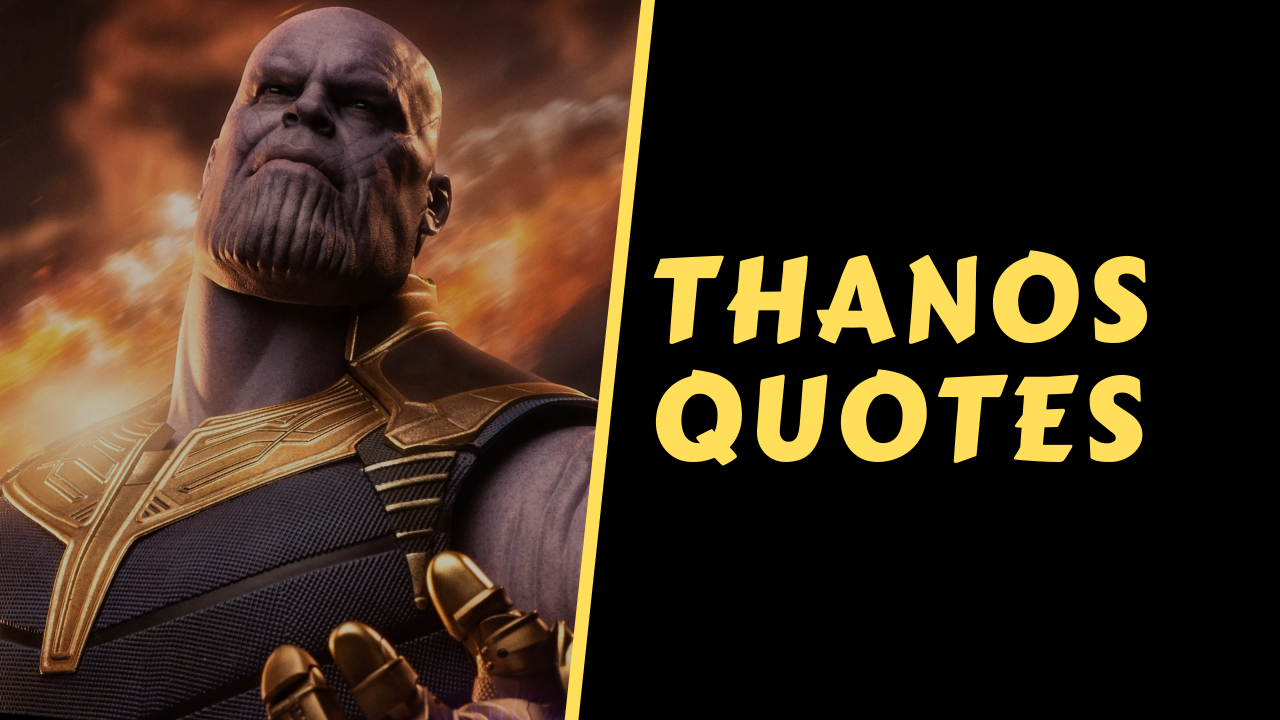 thanos quotes