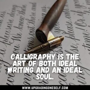 quotes about Calligraphy 